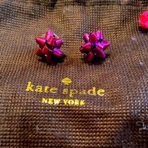 Kate spade Christmas bow earrings